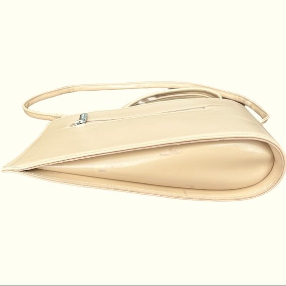 Vintage Italian Leather Asymmetrical Structured Purse Concetta Pane - Picture 6 of 7